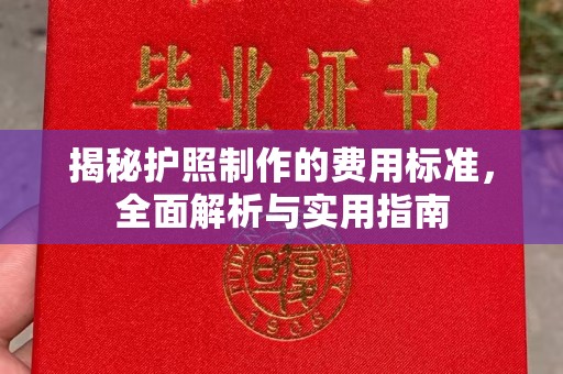 开原揭秘护照制作的费用标准，全面解析与实用指南